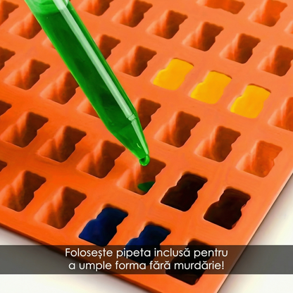 Set de 8 Pipete din Silicon pentru Lichide