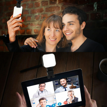 Lampă LED Profesională cu Clemă, 72 LED, 5 Moduri de Lumină, Ideală pentru Selfie & Video