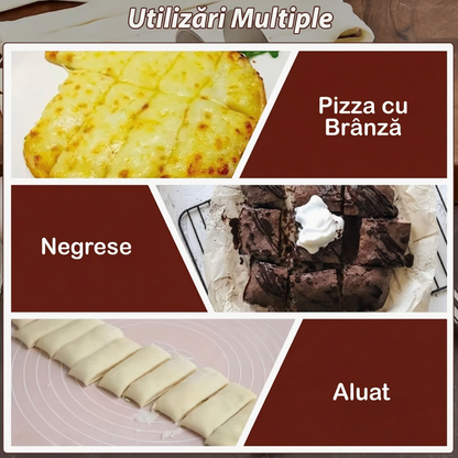 Tăietor de Pizza cu 5 Roți din Oțel Inoxidabil