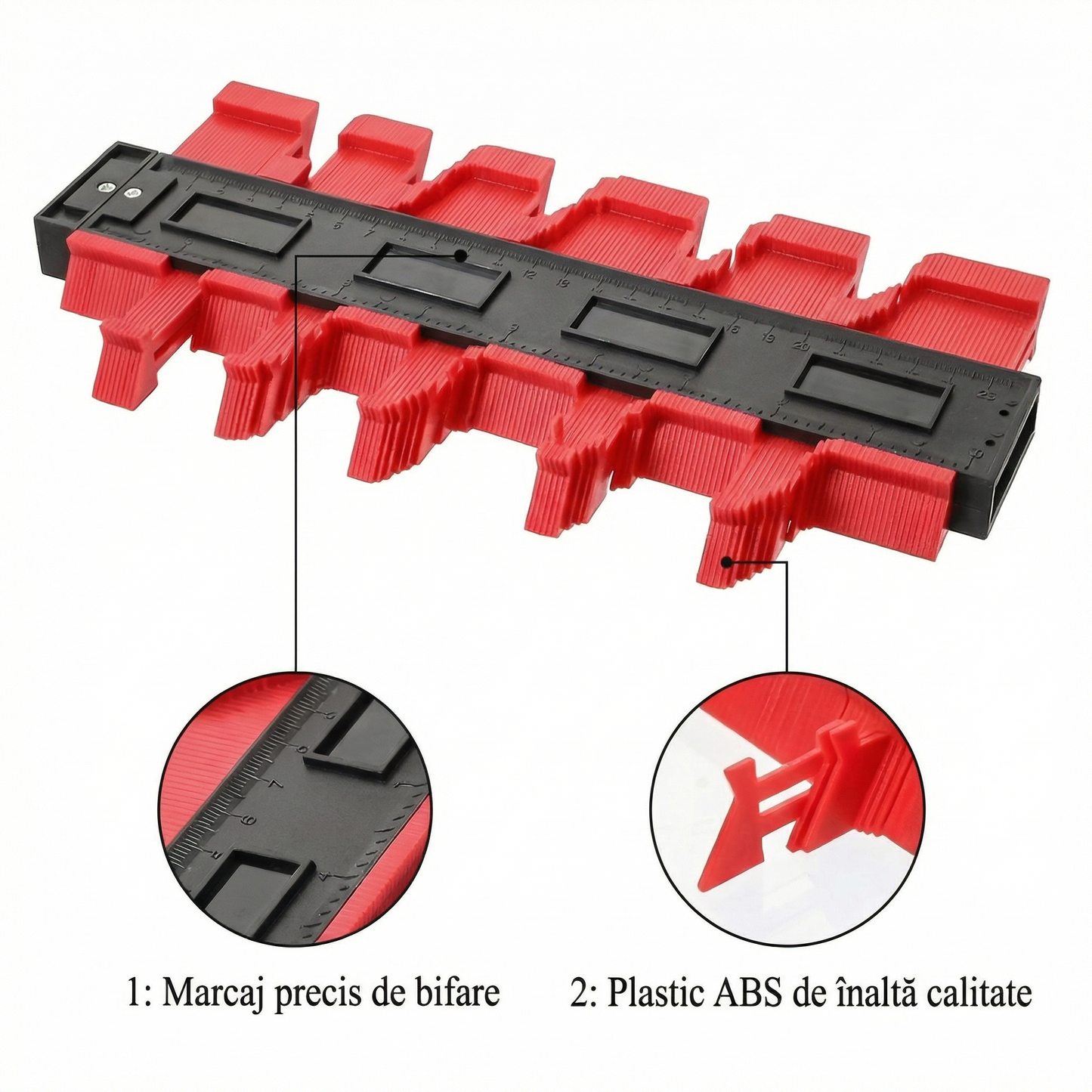 Șablon Inteligent pentru Contururi și Decupaje Precise