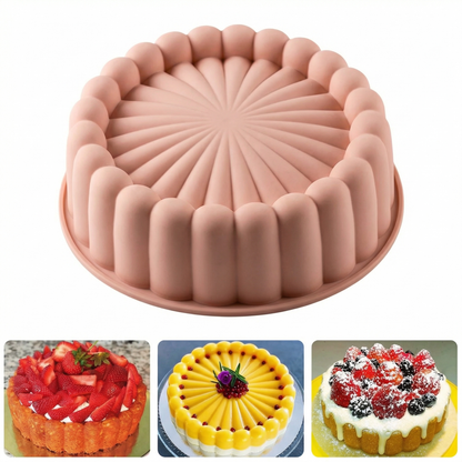 Formă de Copt Rotundă din Silicon – Rezistentă la Cuptor și Congelator, 20 cm