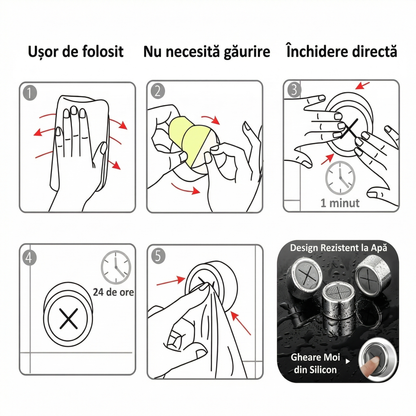 Set 6 Suporturi pentru Prosoape