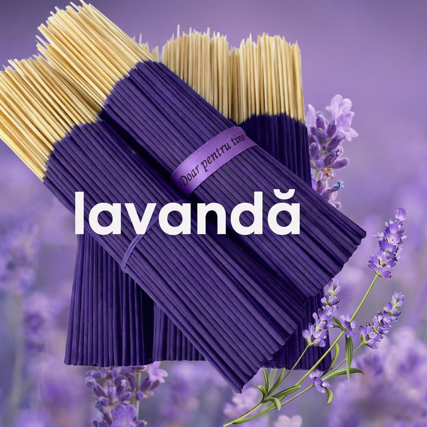 Bețișoare Parfumate cu Lavandă – Tămâie Premium pentru Relaxare și Aromaterapie
