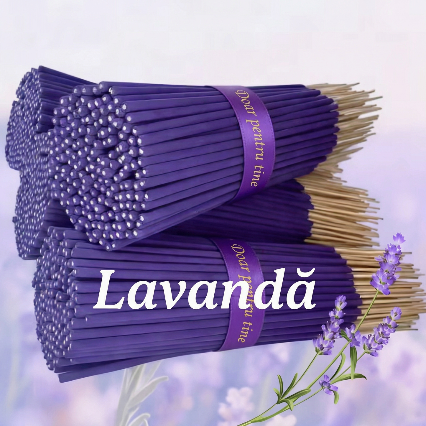 Bețișoare Parfumate cu Lavandă – Tămâie Premium pentru Relaxare și Aromaterapie