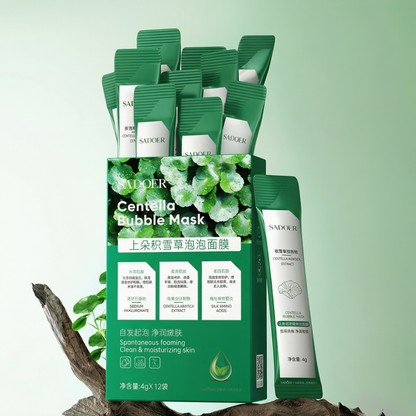 Set de 12 Măști cu Bule cu Extract de Acid Hialuronic