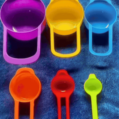 Set 6 Cupe de Măsură din Plastic