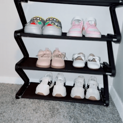 Organizator pentru Pantofi cu 4 Niveluri din Inox