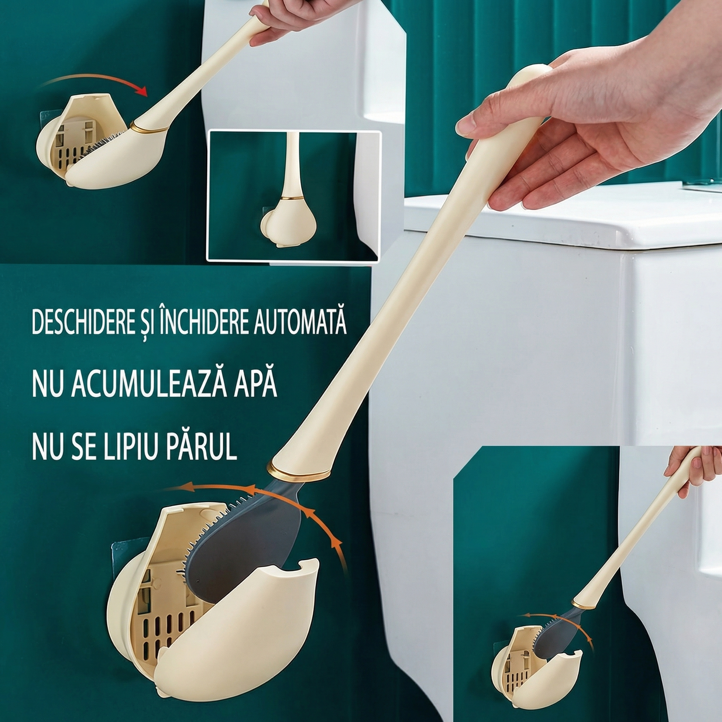 Set Perie de Toaletă cu Suport