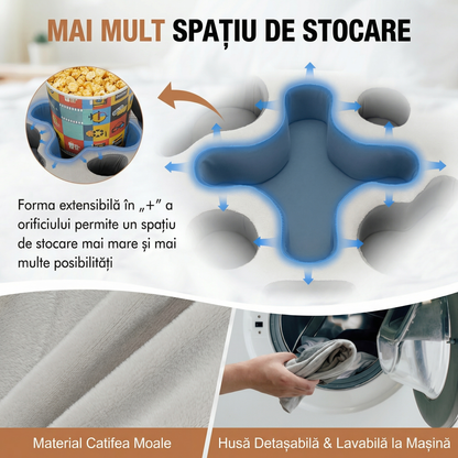 Suport Multifuncțional pentru Canapea – Organizator pentru Băuturi și Accesorii