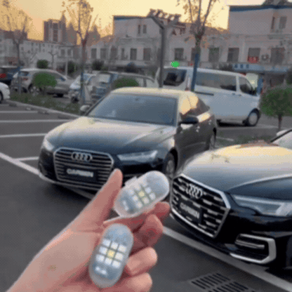 Set 2 Mini Stroboscoape LED Wireless cu Magnet și Telecomandă