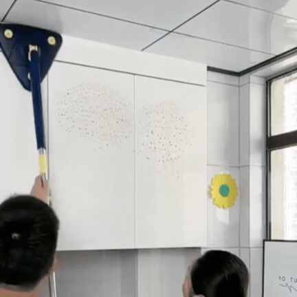 Mop de Curățare Triunghiular cu Rotire 360°