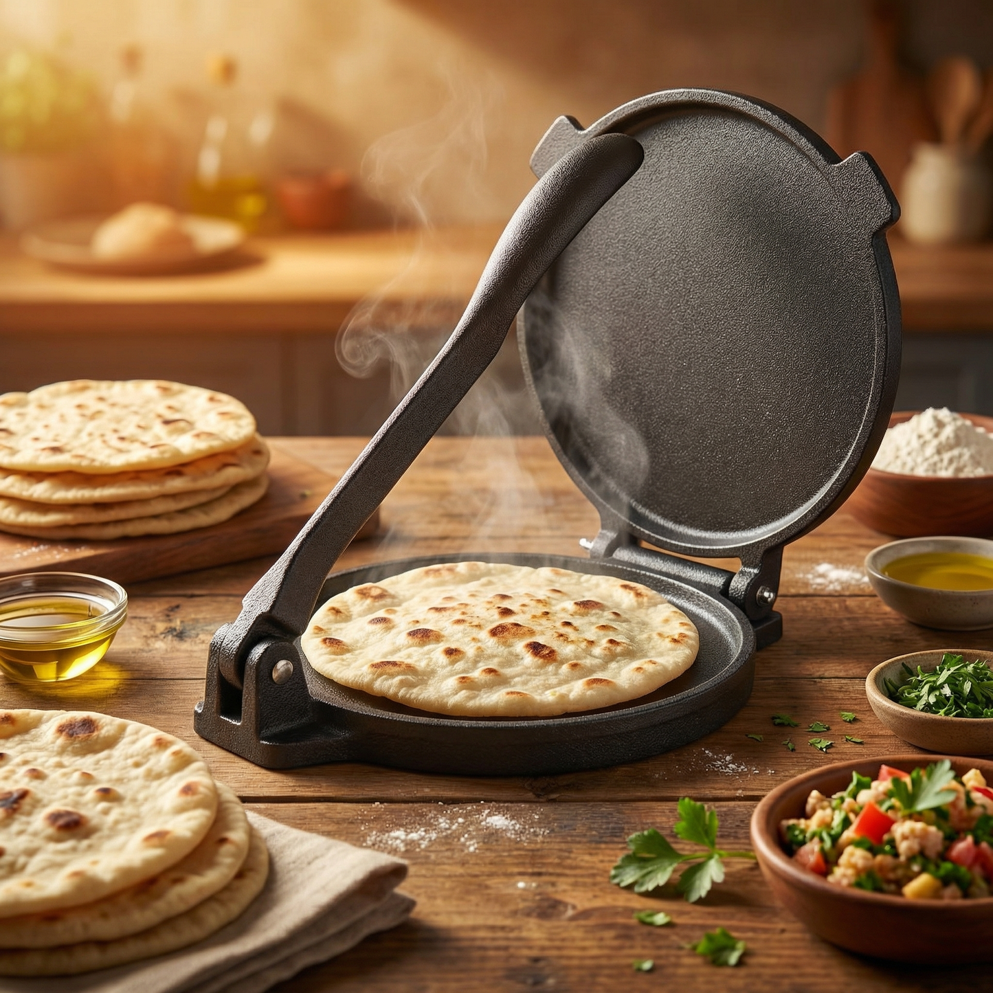 Chef Tacos - Presă pentru Tortilla din Fontă