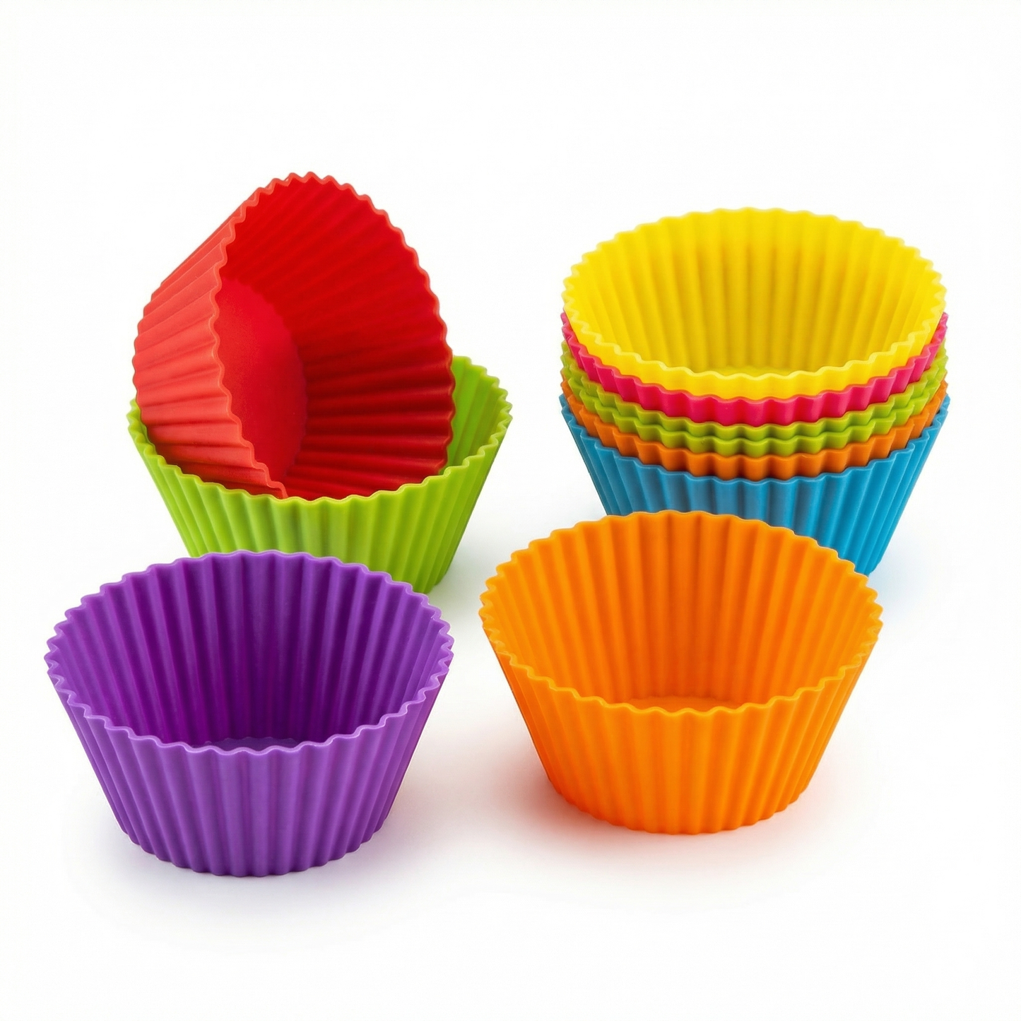 Set 24 de Forme din Silicon pentru Brioșe