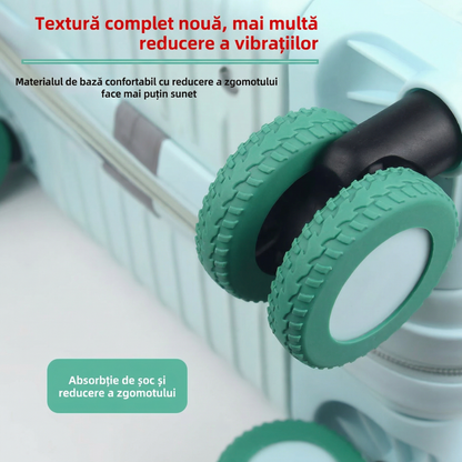 Set 8 Protecții pentru Roți de Valiză cu Absorbție de Șoc