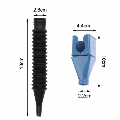 Pâlnie Portabilă Pliabilă Telescopică pentru Ulei cu Duza de Conectare Rapidă