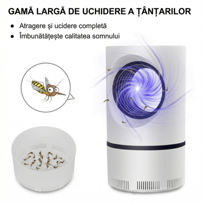 Lampă UV Tânțari cu LED, Reîncărcabilă prin USB