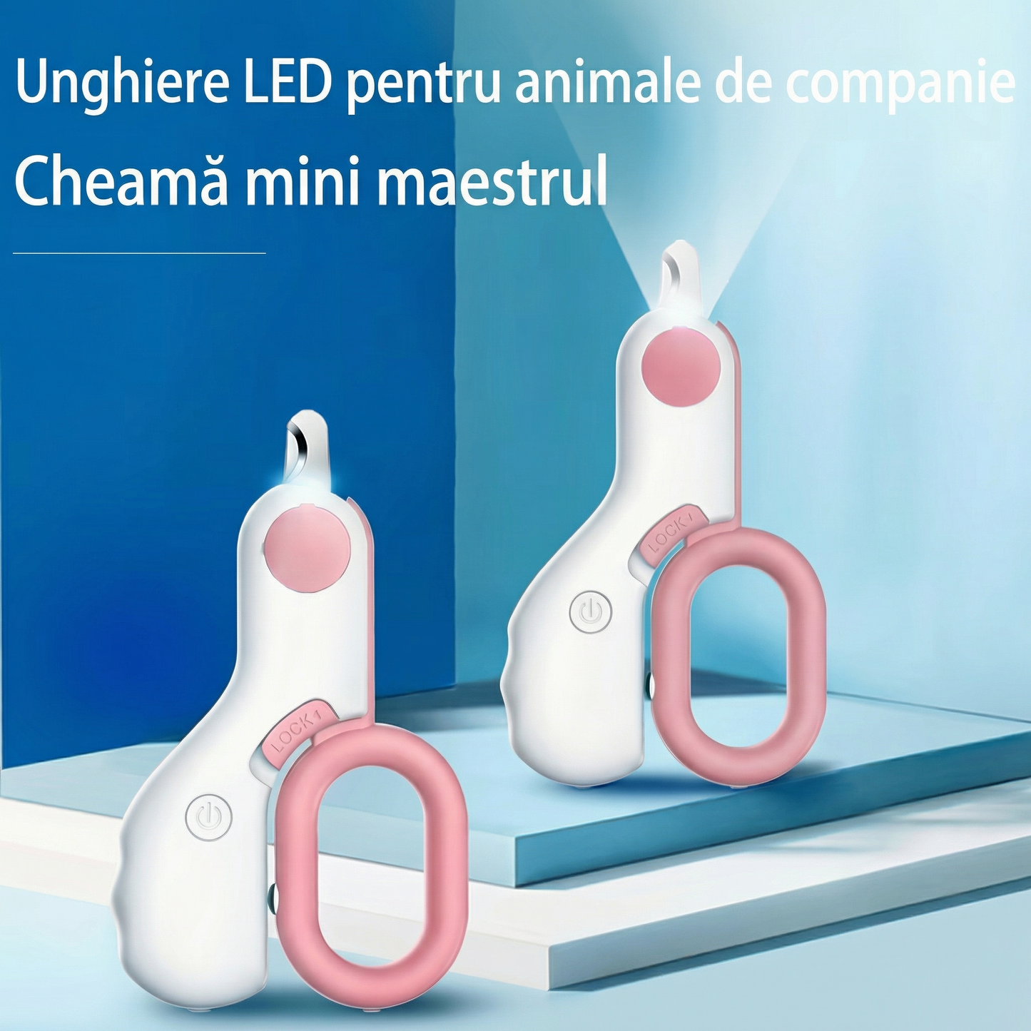 Unghieră pentru Animale cu Lumină LED