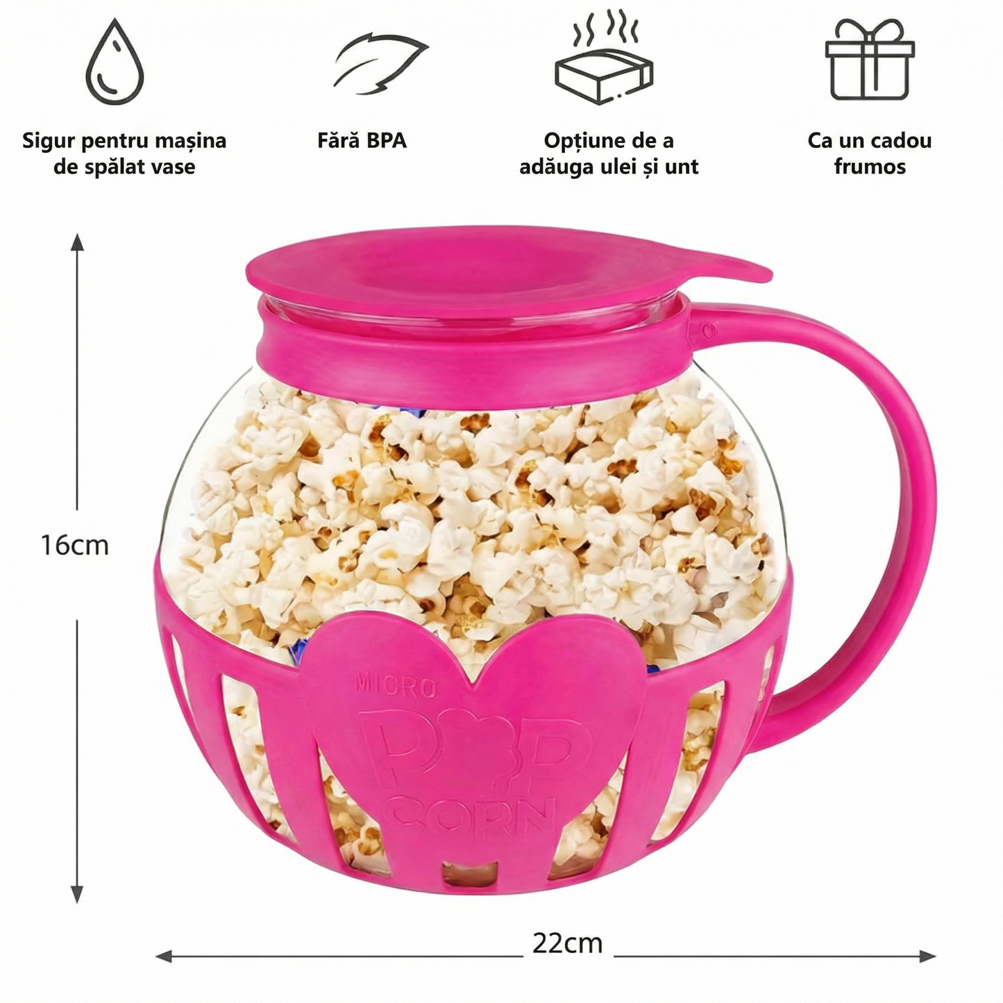 Aparat de Făcut Popcorn la Microunde