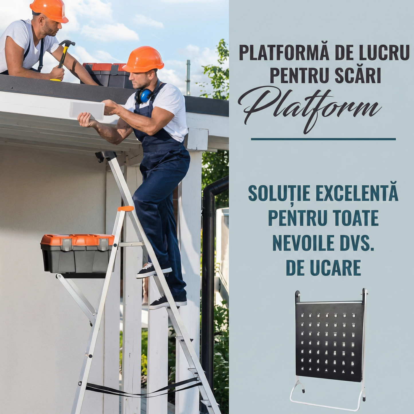 Platformă Tip Raft pentru Scările Metalice