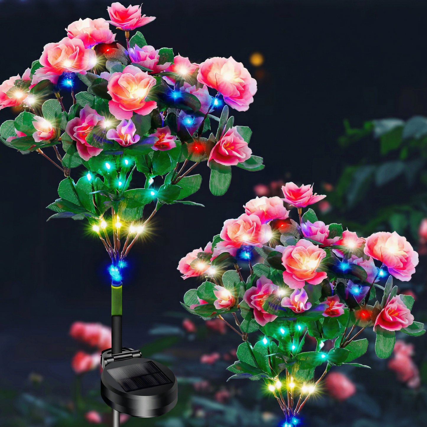 Set de Felinare Decorative pentru Grădină Tip Floare