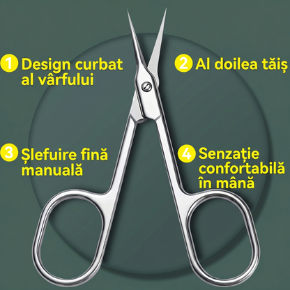 Foarfecă Curbată pentru Cuticule din Oțel Inoxidabil