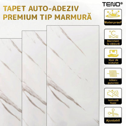 Set de Plăci Autocolante Tip Marmură