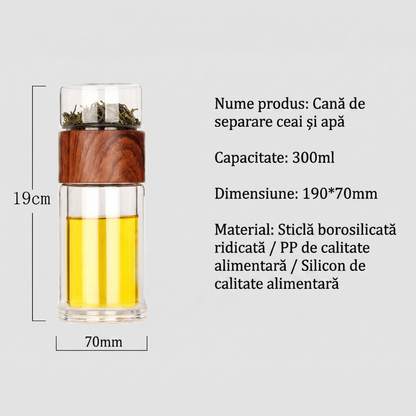 Sticlă cu Infuzor pentru Ceai