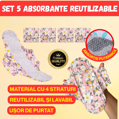 Set 5 Absorbante Reutilizabile