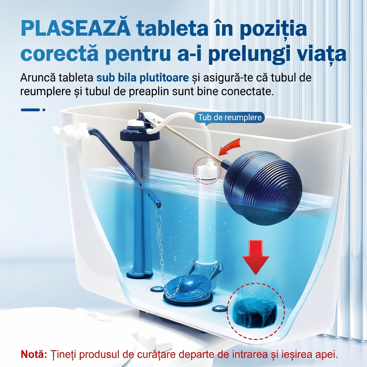 Tablete pentru Curățarea Vasului de Toaletă