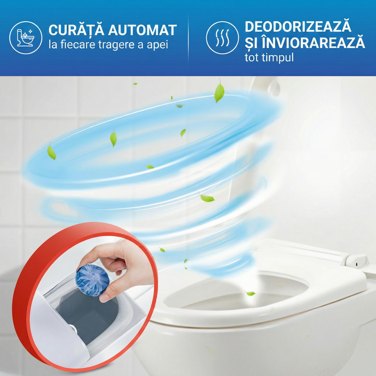 Tablete pentru Curățarea Vasului de Toaletă