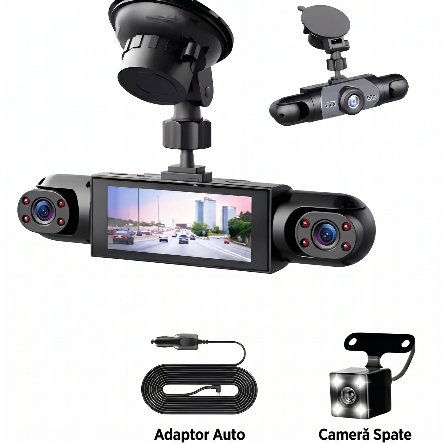 Cameră Inteligentă de Bord cu 4 Cadre