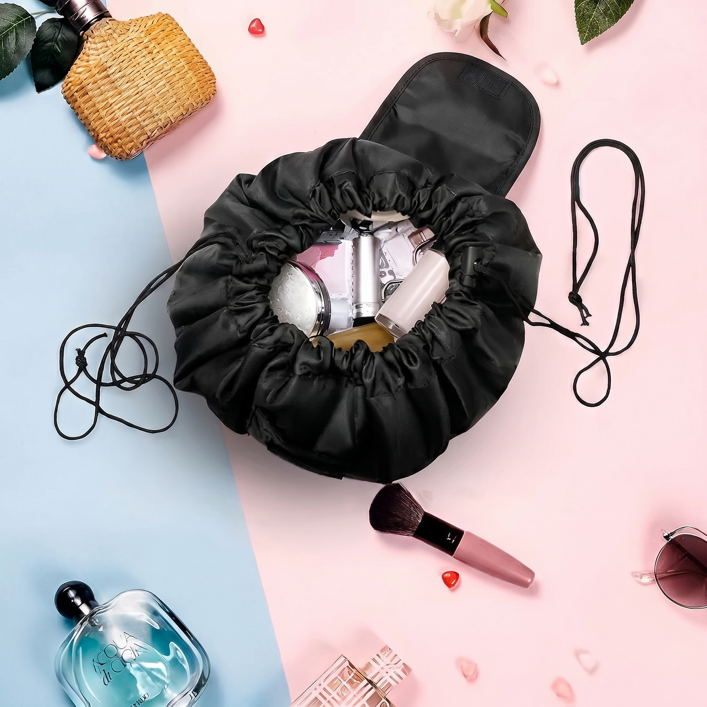 Geantă cu Cordon pentru Depozitarea Produselor Cosmetice