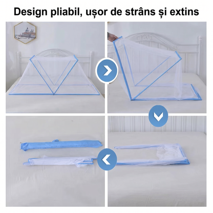 Plasă de Țânțari Pliabilă pentru Pat