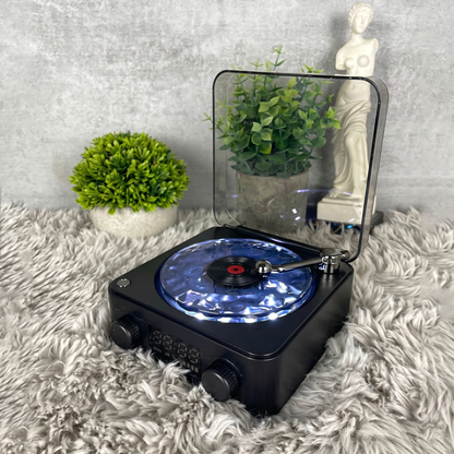 Boxă Bluetooth Retro cu Proiector de Valuri Oceanice