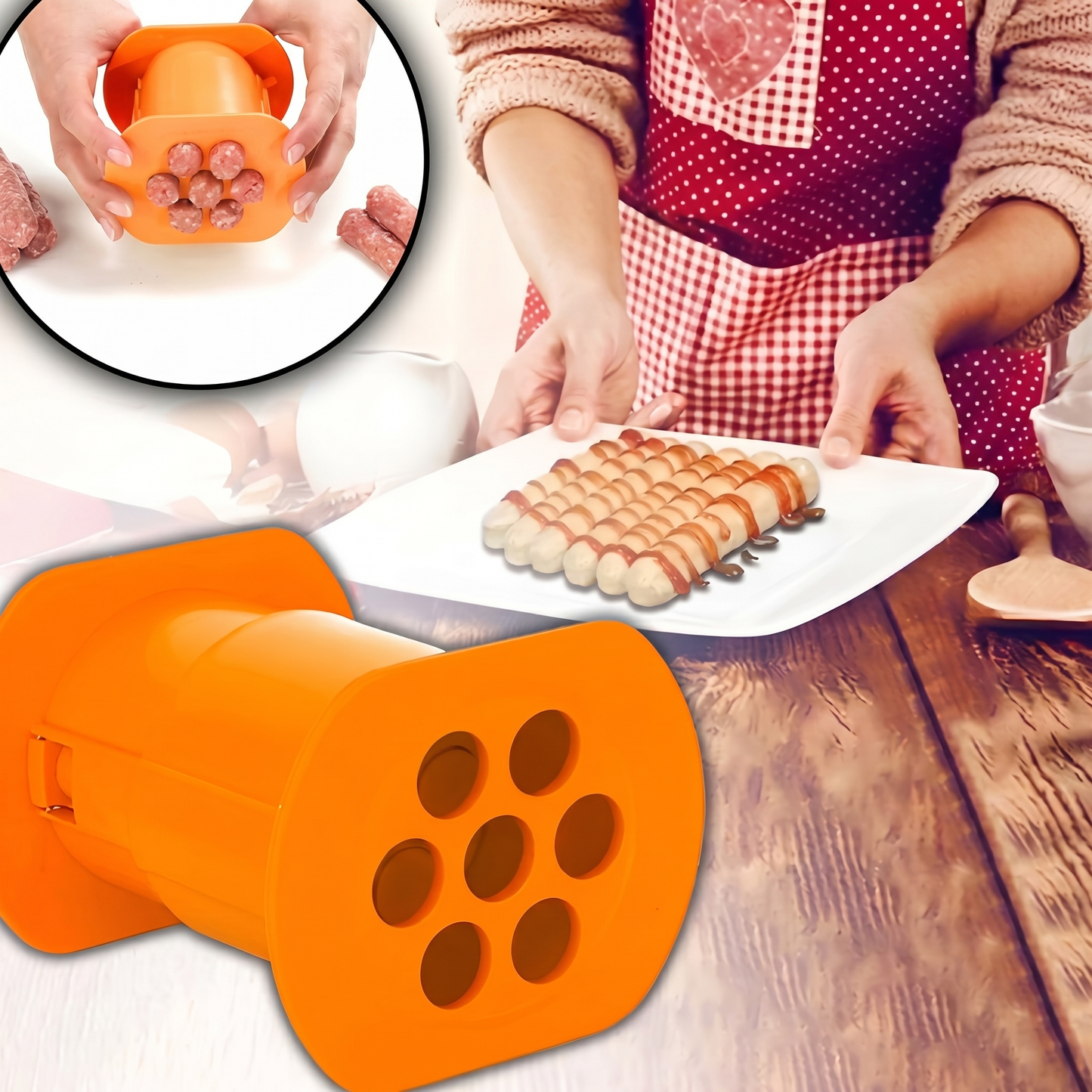 Presă Manuală pentru Cârnați și Mici