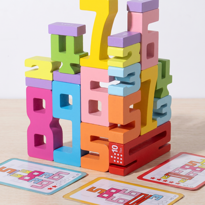 Blocuri Numerice din Lemn Montessori