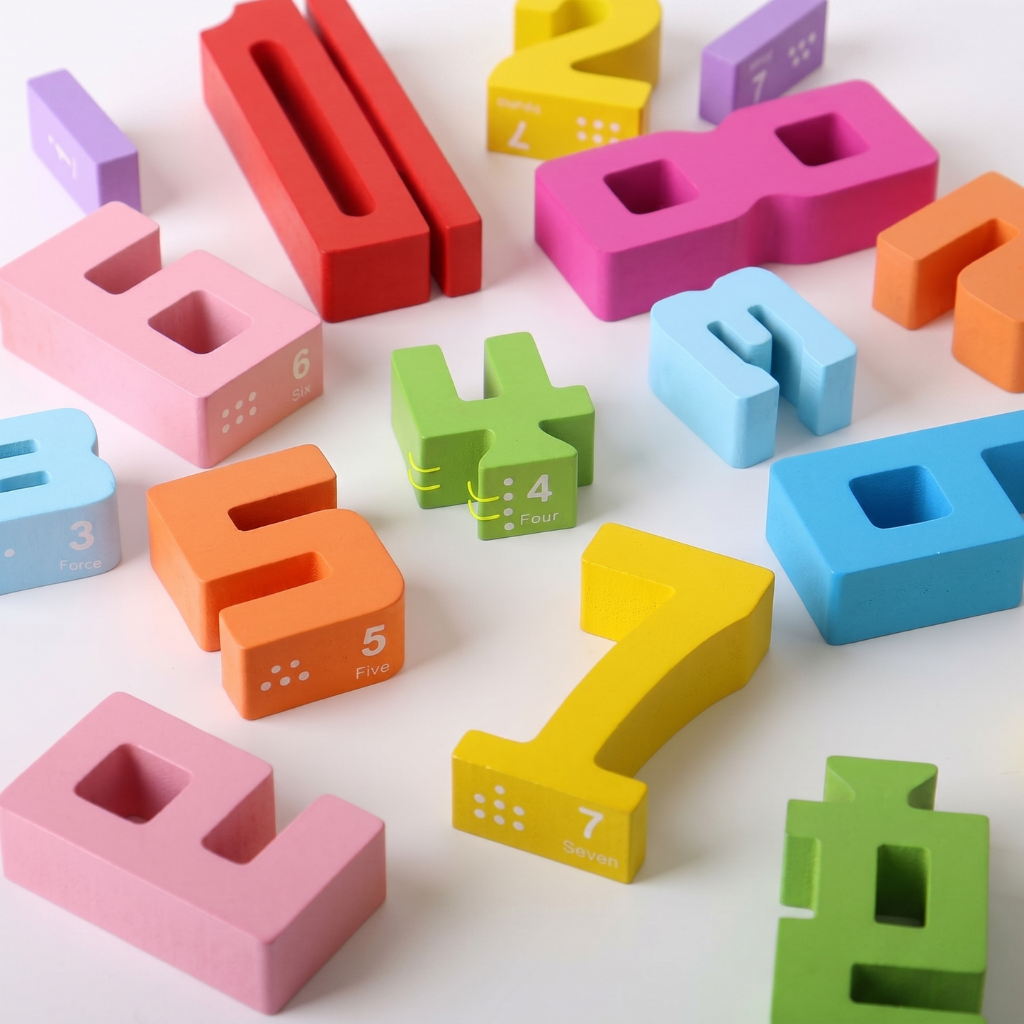 Blocuri Numerice din Lemn Montessori
