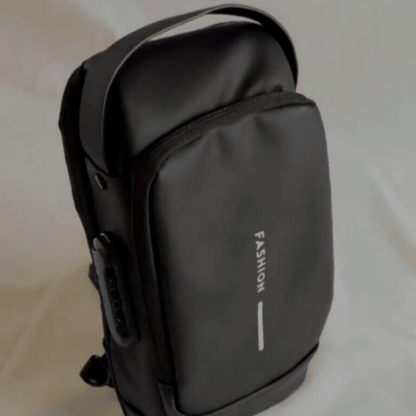 Geantă Crossbody pentru Bărbați cu USB și Protecție Antifurt