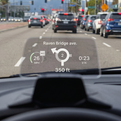 Afișaj HUD Auto cu GPS și Apeluri pe Parbriz