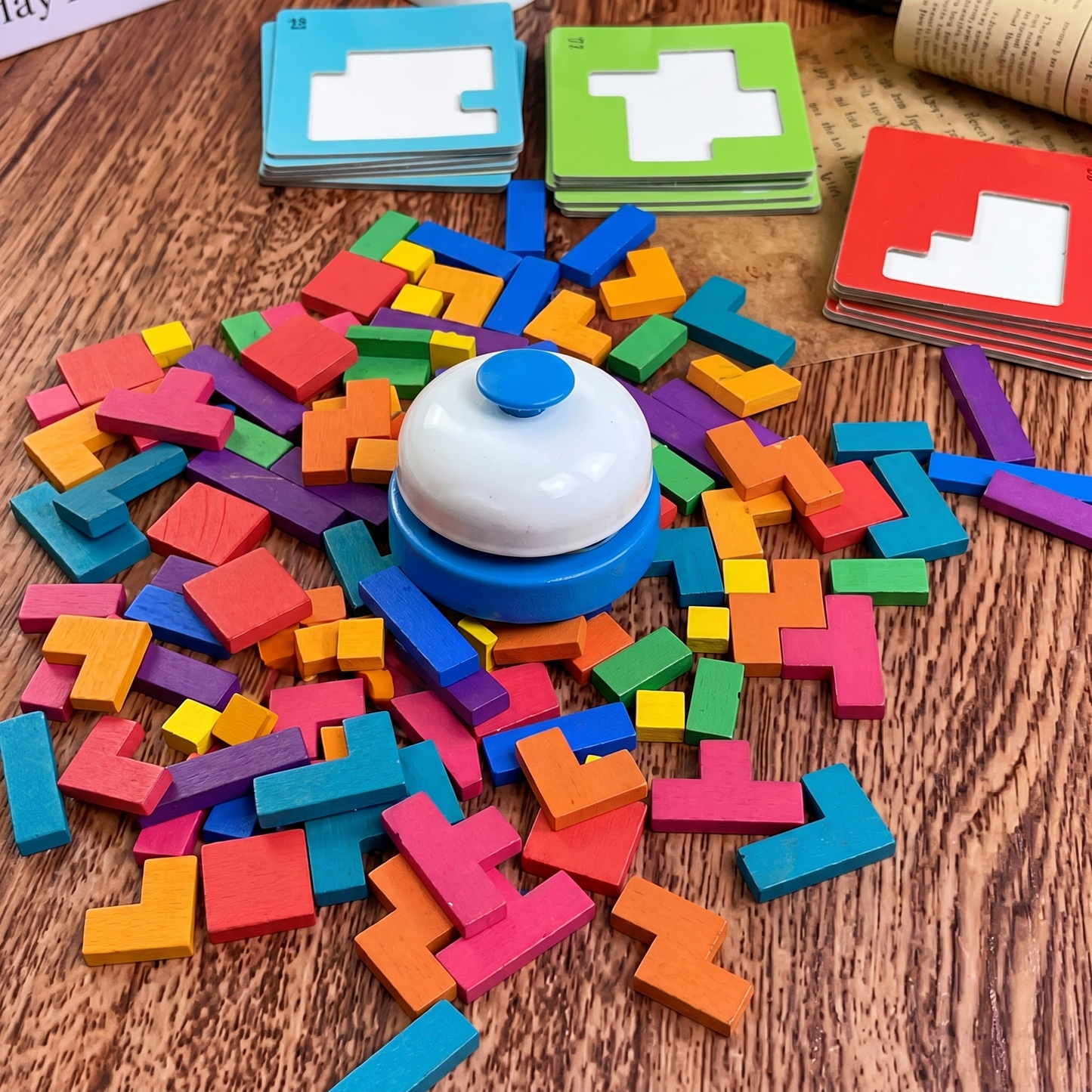 Set Blocuri de Construcție Educaționale Interactive Părinte-Copil (128 Piese)