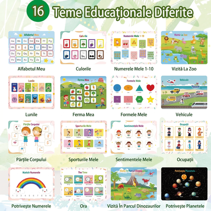Carte Montessori cu Stickere pentru Activitati Prescolare