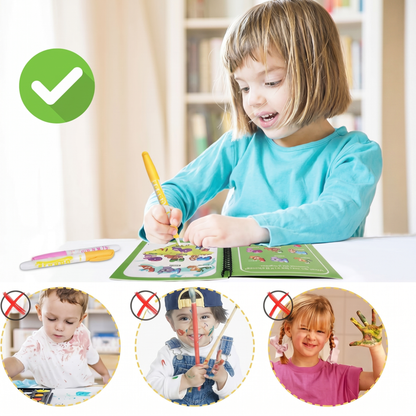 Carte Magică Reutilizabilă de Colorat cu Apă