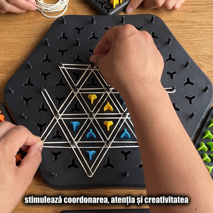 Joc Strategic Educațional cu Benzi Elastice