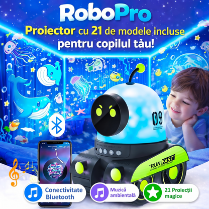 RoboPro - Proiector Smart pentru Copii cu 21 Modele și Muzică