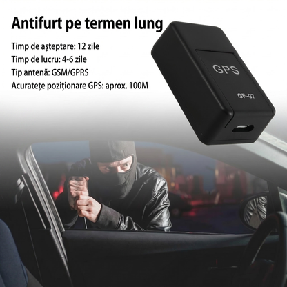 Tracker GPS Mini Magnetic pentru Monitorizare Auto și Persoane