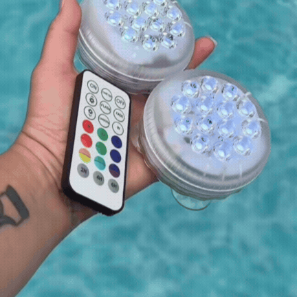 Set de 4 Lămpi RGB Impermeabile + Telecomandă