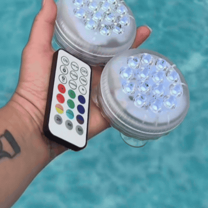 Set de 4 Lămpi RGB Impermeabile + Telecomandă