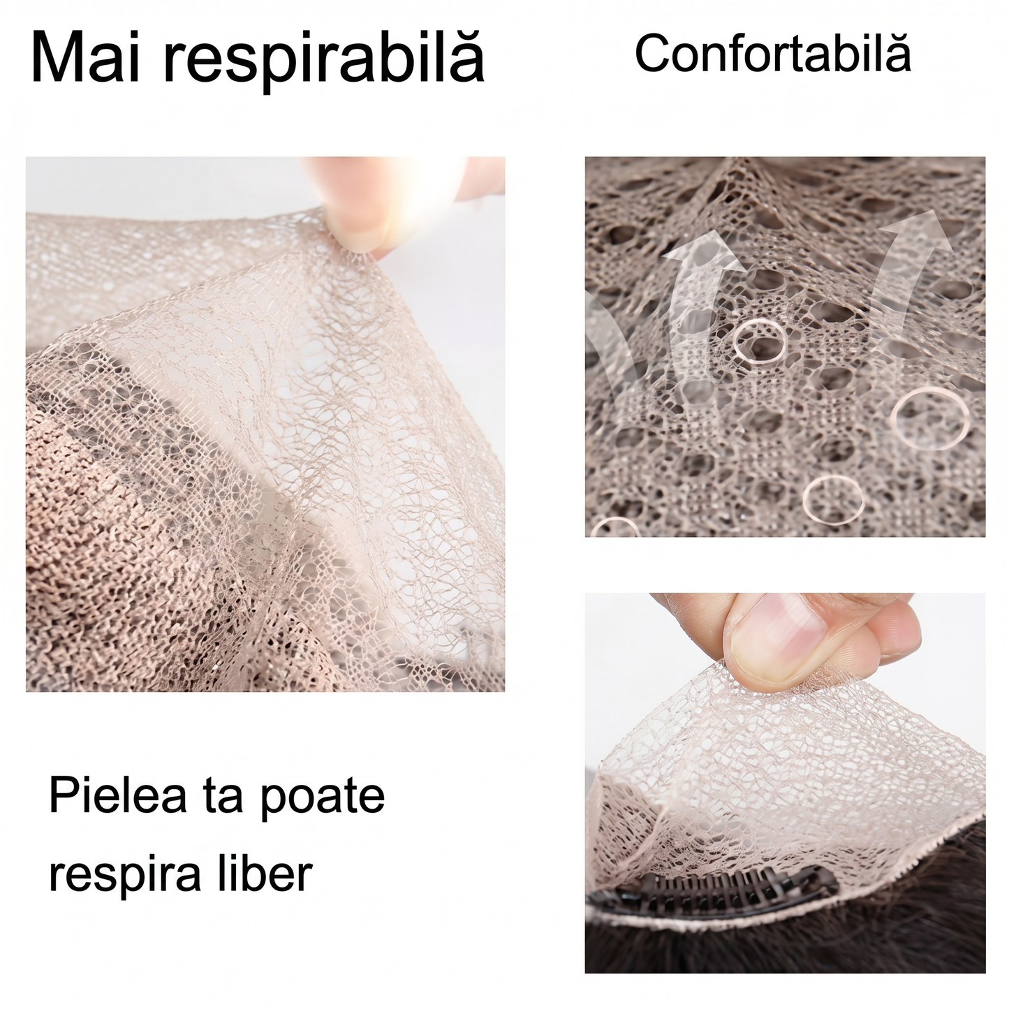Topper de Păr cu Acoperire Naturală