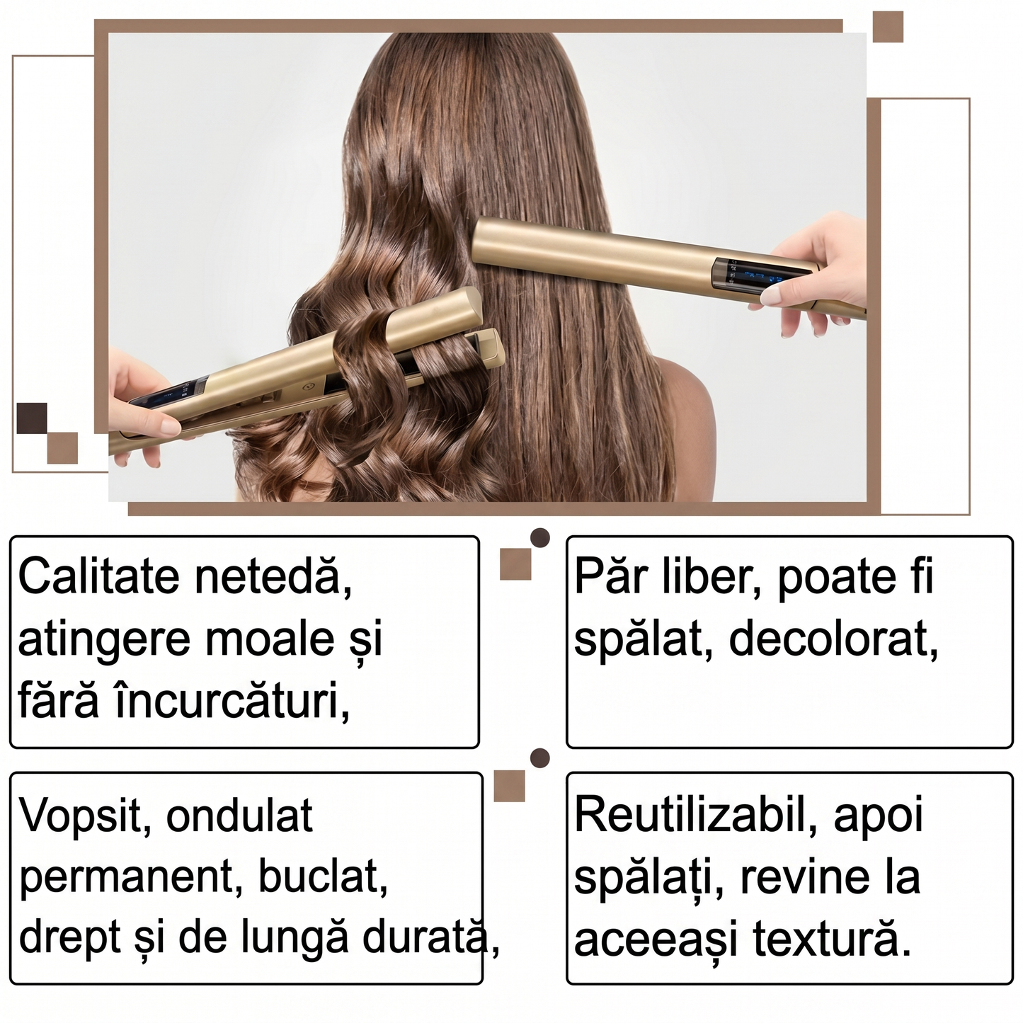 Topper de Păr cu Acoperire Naturală