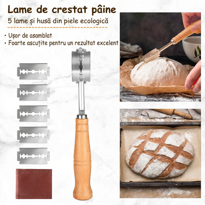 Set Coșuri de Fermentare pentru Pâine cu Accesorii de Coacere (17 Piese)